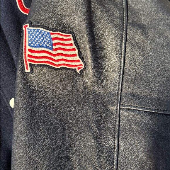 Roots 2004 Olympics Blue and Black Bomber Jacket - Picture 5 of 16